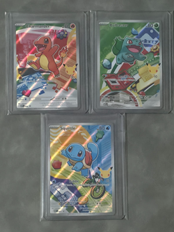 Pokemon First Partner Illustration Collection Series 1 Kanto Gen 1 Starters Set - Image 1