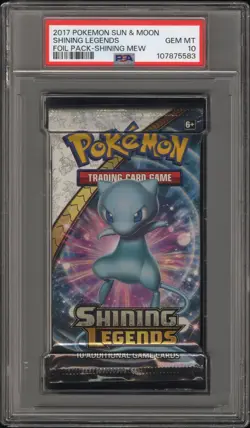 2017 Shining Mew Shining Legends Pokemon Sealed Booster Pack PSA 10 - Image 1