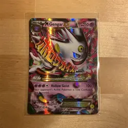 Pokemon M Gengar EX XY166 XY Mega EX Promo Full Art Holo English - Image 1