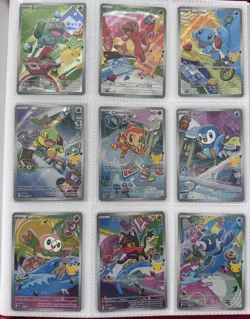2026 Pokemon First Partner Illustration Series 1 Full Set Of 9 30th Anniversary - Image 1