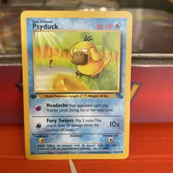 Pokemon TCG Fossil 1st Edition Psyduck 53/62 Common Vintage WOTC - Image 3