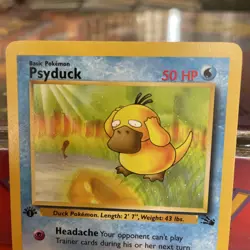 Pokemon TCG Fossil 1st Edition Psyduck 53/62 Common Vintage WOTC - Image 4
