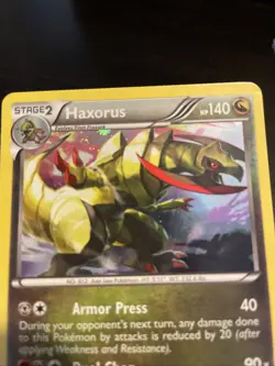 Haxorus Black and White Promos #BW57 Holo Pokemon - Image 2