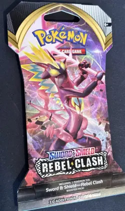 (1) Pokemon TCG Sword & Shield Rebel Clash Sleeved Booster Pack Sealed BRAND NEW - Image 2