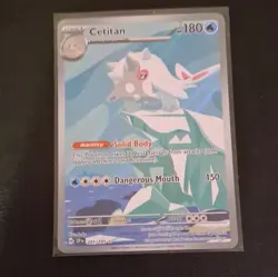 Pokemon TCG Cetitan 201/191 Sv08 Surging Sparks Illustration Rare Holo Ability - Image 1