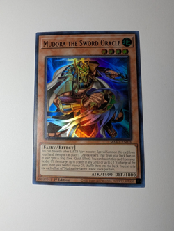 Yugioh Mudora the Sword Oracle MAMA-EN026 Ultra Rare 1st Edition NM - Image 1