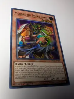 Yugioh Mudora the Sword Oracle MAMA-EN026 Ultra Rare 1st Edition NM - Image 3