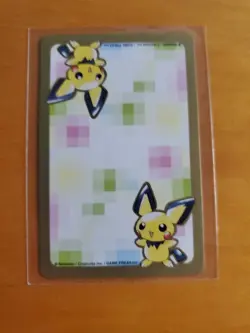 Gligar J spade Pokemon trump playing card Gold 2 Pichu Back Nintendo JAPAN - Image 2