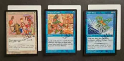 SIGNED Phil Foglio MtG Artist Proof _ Portal Second Age P2 _ Bargain Tidal Surge - Image 1