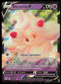 Pokemon, Champions Path - Alcremie V, #022/073 - Holo Rare V NM - Image 1