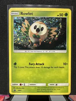 Pokemon TCG Rowlet Sun & Moon SM01 Promo Promo - Image 1