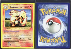 ARCANINE 18/108 R EVOLUTIONS POKEMON NM/M (2 SQUARE CUT CORNERS ERROR) - Image 1