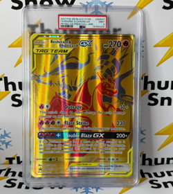 2019 Pokemon Jumbo SM247 FULL ART/RESHIRAM & CHARIZARD GX PSA - Image 1