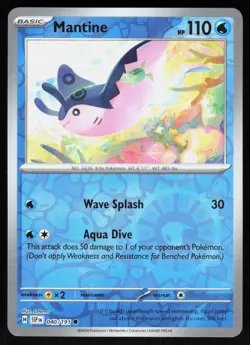 Mantine 040/191 Common Surging Sparks Pokemon Reverse Holo Near Mint - Image 1