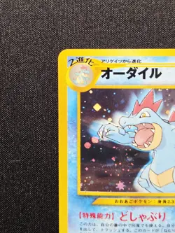Feraligatr No. 160 Neo Premium File - Holo Rare Promo - Japanese Pokemon 1999 LP - Image 3