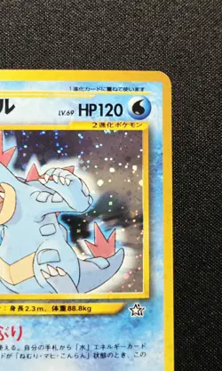 Feraligatr No. 160 Neo Premium File - Holo Rare Promo - Japanese Pokemon 1999 LP - Image 4
