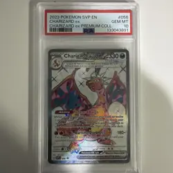 Pokemon 2023 SVP EN-SV Black Star Promo 056 Charizard EX Premium Collection - Image 1