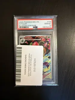 2025 POKEMON MEG EN-MEGA EVOLUTION ILLUSTRATION RARE #134 IVYSAUR PSA 10 - Image 3