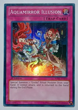 YuGiOh - Aquamirror Illusion - HA06-EN059 1st Edition - Super Rare Holo LP - Image 1