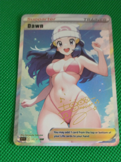 Trainer Dawn Anime Waifu Beauty custom Card - Image 1