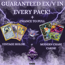 Pokemon Mystery Booster Packs - Guaranteed EX/V & More! See Description - Image 1