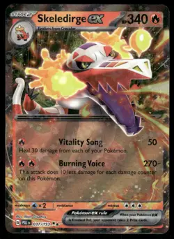 Pokemon Cards Skeledirge ex 037/193 Paldea Evolved Double Rare NM - Image 1