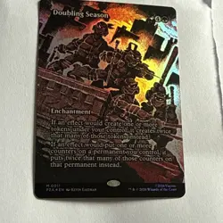 Doubling Season Foil Full Art Source Material MTG TMNT NM #2 - Image 2