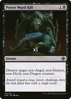 MTG Adventures in the Forgotten Realms AFR Power Word Kill MINT - Image 1