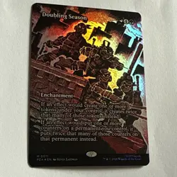 Doubling Season Foil Full Art Source Material MTG TMNT NM #1 - Image 2