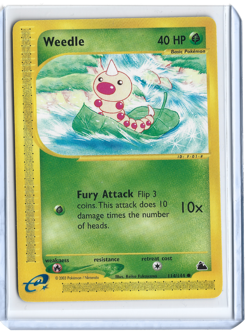 Pokemon WEEDLE 114/144 NON-HOLO (PACK FRESH) Skyridge - Image 1