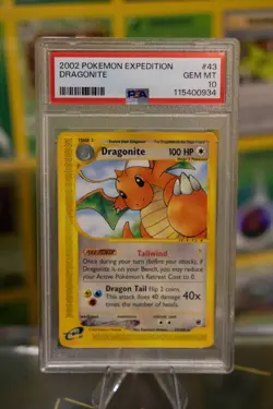PSA 10 Dragonite #43 Pokemon Expedition NON Holo Rare | NEW CERT - Image 1