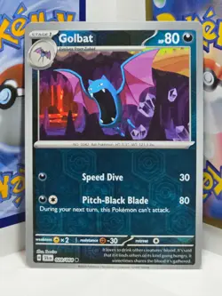 Golbat 028/064 Common Shrouded Fable Pokemon Card Reverse Holo Near Mint - Image 1