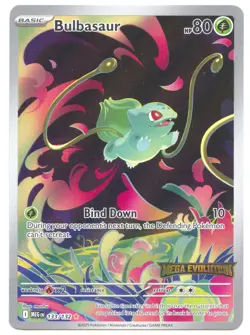 Pokemon Bulbasaur 133/132 Stamped Mega Evolution Englisch Bisasam NM - Image 1