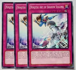 YuGiOh - Ninjitsu Art of Shadow Sealing x3 - REDU-EN089 1st - Common - LP - Image 1