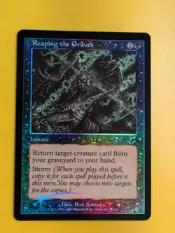 Reaping the Graves. Instant. MTG Card.Scourge. Old Border FOIL. - Image 1