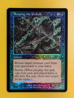 Reaping the Graves. Instant. MTG Card.Scourge. Old Border FOIL. - Image 5