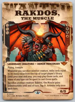 Rakdos, the Muscle (Showcase) - Outlaws of Thunder Junction - MTG - Near Mint - Image 1