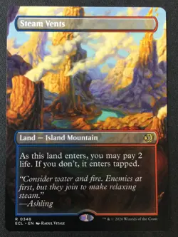 MTG Lorwyn Eclipsed #348 Steam Vents (Borderless) NM - Image 1
