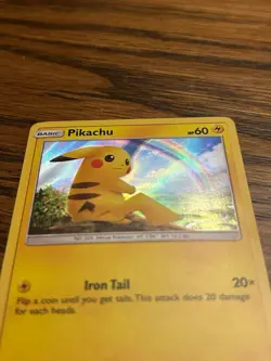 Pokemon Pikachu 28/73 Shining Legends Holo Common - LP - Image 2