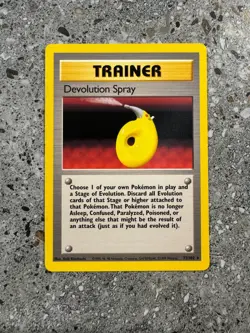 Pokemon TCG Cards Devolution Spray 72/102 Base Set Rare - Image 1