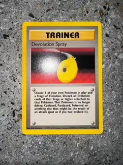 Pokemon TCG Cards Devolution Spray 72/102 Base Set Rare - Image 3