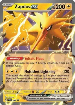 Zapdos ex 049 Holo Promo Scarlet & Violet Promo Pokemon Near Mint - Image 1