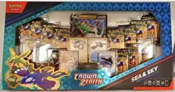 Pokemon TCG Crown Zenith Sea and Sky Premium Collection Box SEALED 14 Packs - Image 1