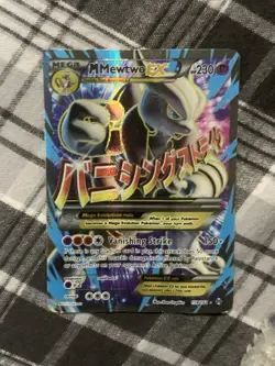 Pokemon TCG M Mewtwo EX Mega Full Art Ultra Rare Holo 159/162 Breakthrough HP230 - Image 1