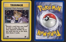 Imposter Oak's Revenge 76/82 Uncommon Team Rocket Pokemon 1st Edition LP - Image 3