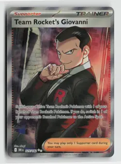 Pokemon - Team Rocket's Giovanni - 225/182 Destined Rivals - Ultra Rare - NM - Image 1