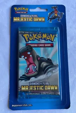 Sealed Pokemon Majestic Dawn Blister Pack Diamond Pearl Booster - Image 1