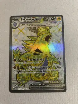 Pokemon Tyranitar ex SV03 Obsidian Flames 211/197 Ultra Rare Full Art Holo EN - Image 1