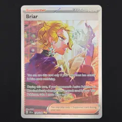 Pokemon TCG Card Briar 171/142 Stellar Crown Special Illustration Rare - NM - Image 1