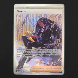 Pokemon TCG Card Geeta 226/197 Obsidian Flames Special Illustration Rare - NM - Image 1